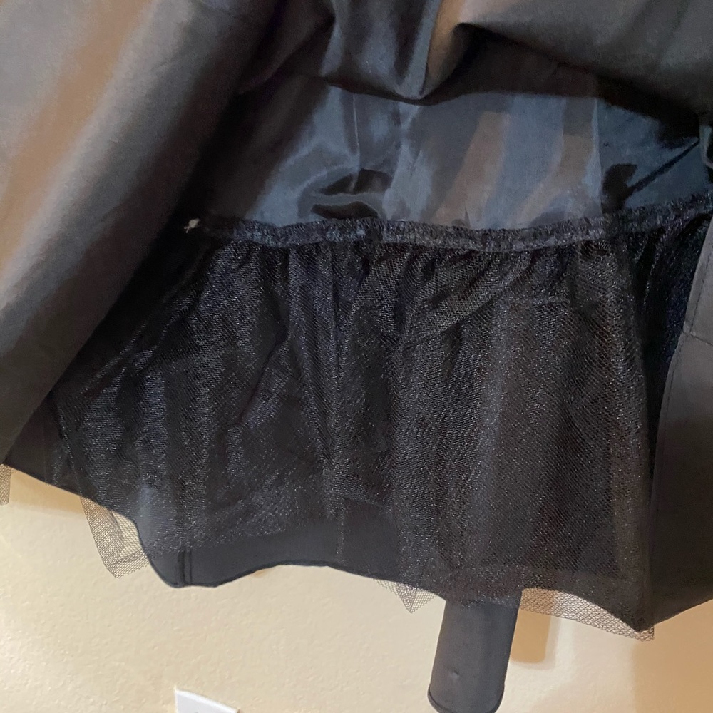 Onyx - black A skirt with attached petticoat